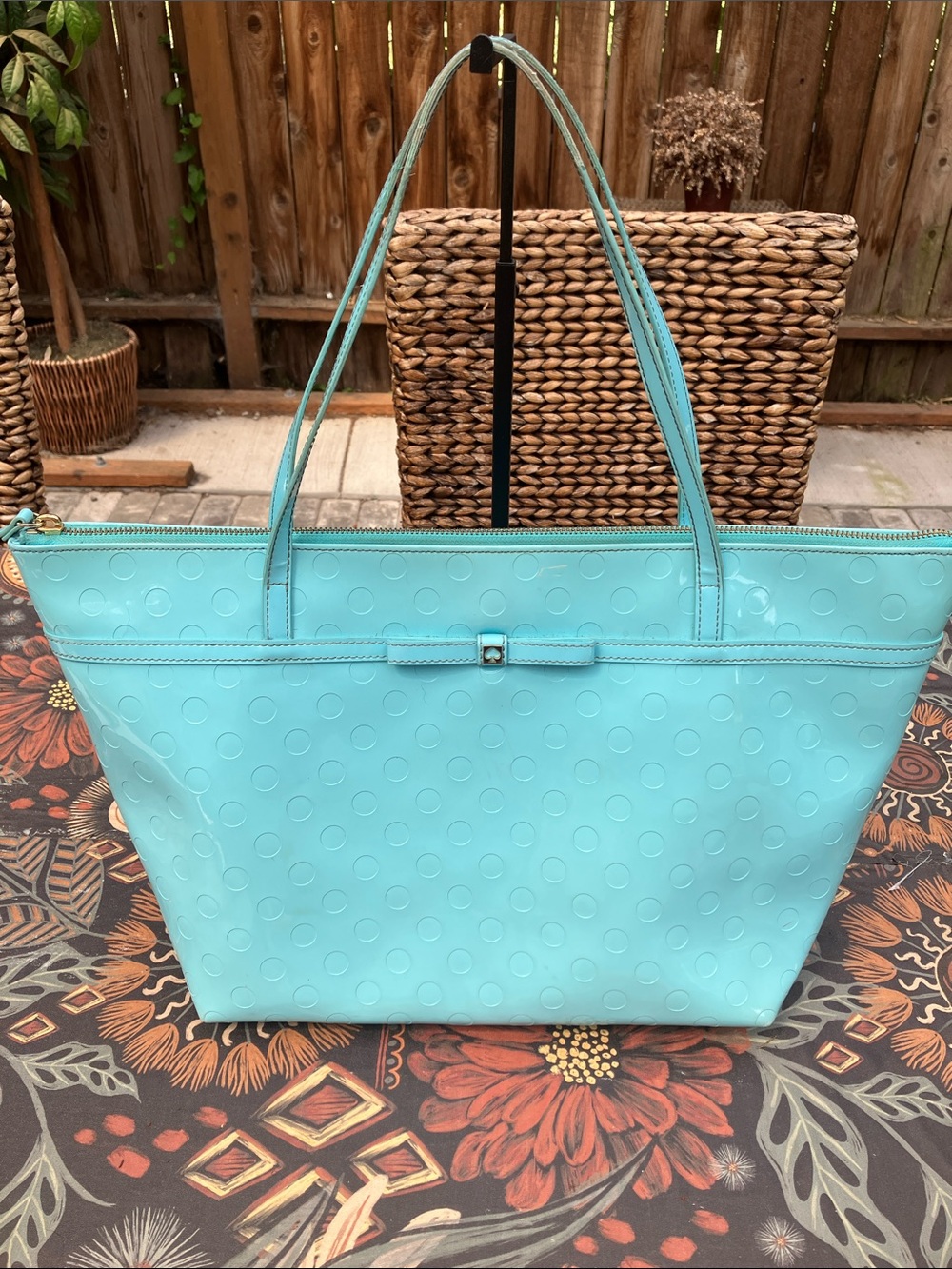 Kate Spade Mint Green Colored Camellia Street Sophie Tote